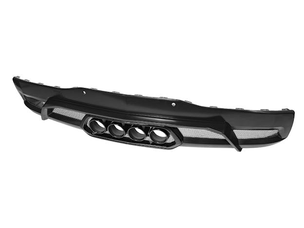 2020-Up Corvette C8 | Z06 Style Rear Center Quad Tips Exhaust Exit Grille Diffuser