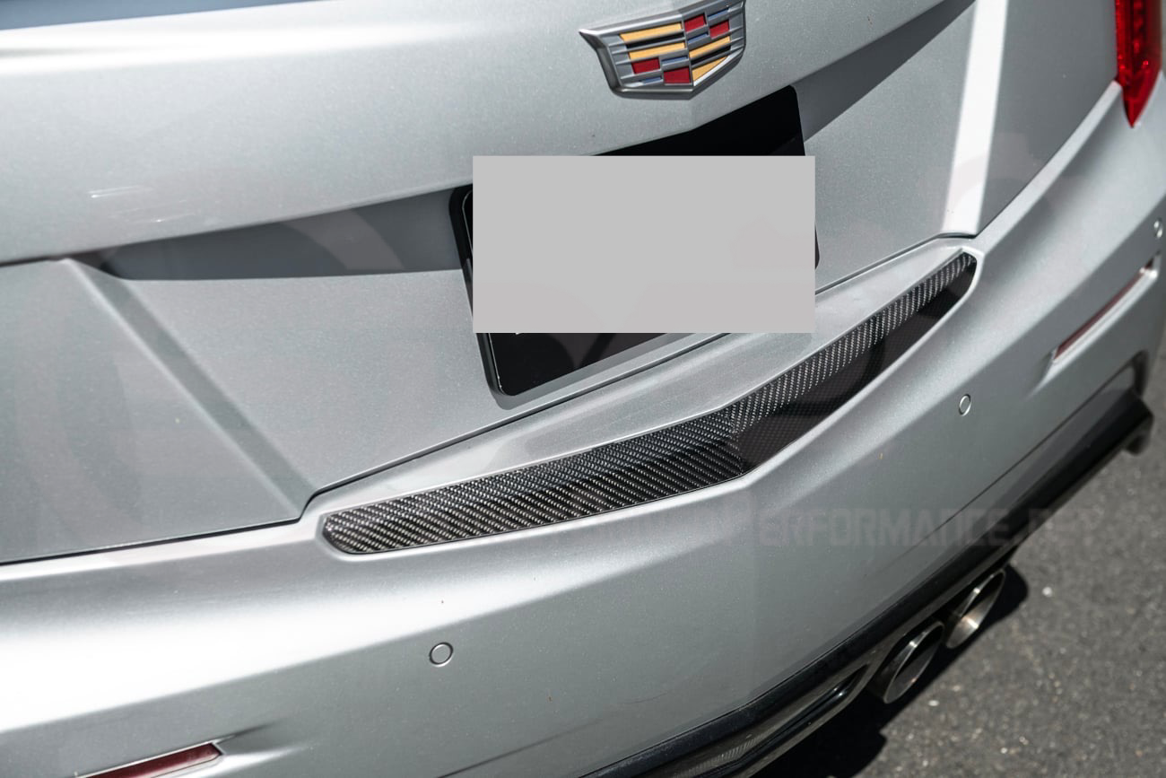 2016-2019 CADILLAC ATS / ATS-V COUPE or SEDAN  | CARBON FIBER REAR TRUNK DECKLID APPLIQUÉ INSERT TRIM REPLACEMENT