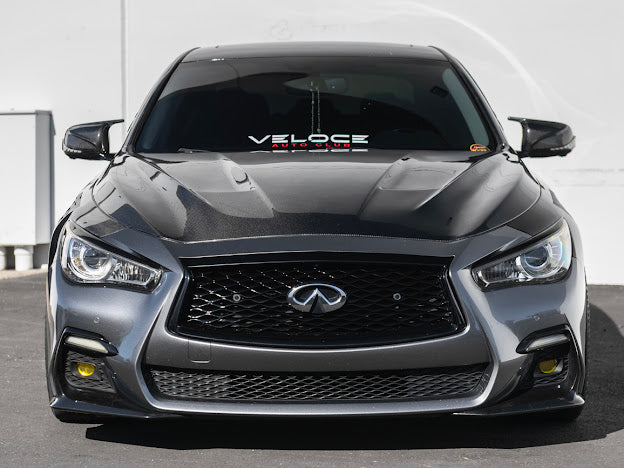 2014-Up Infiniti Q50 V37 | Performance CARBON FIBER Front Vented Hood