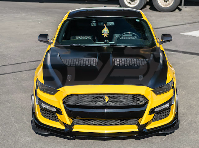 2018-2023 FORD MUSTANG S550 | GTD STYLE ALUMINUM FRONT AIR VENTED HOOD