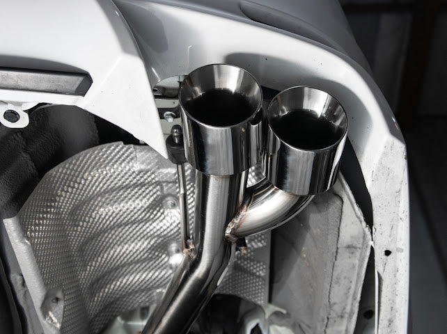 2018-2024 Toyota Camry SE | T-304 Muffler Delete Single Exit Axle Back Exhaust (Chrome or Burnt Blue Tips)