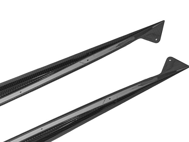 2020-UP CHEVROLET CORVETTE C8 Z06 |CARBON FIBER SIDE SKIRTS ROCKER PANELS GROUND EFFECTS
