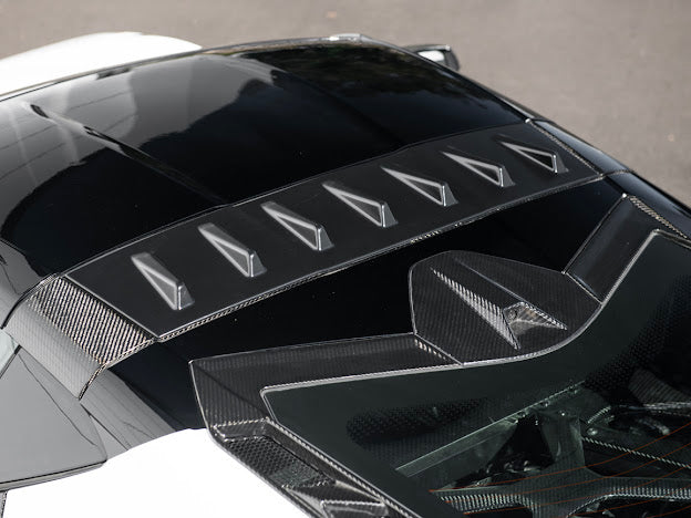 2020+ CHEVROLET CORVETTE C8 COUPE | CARBON FIBER REAR ROOF WING SPOILER VORTEX GENERATORS