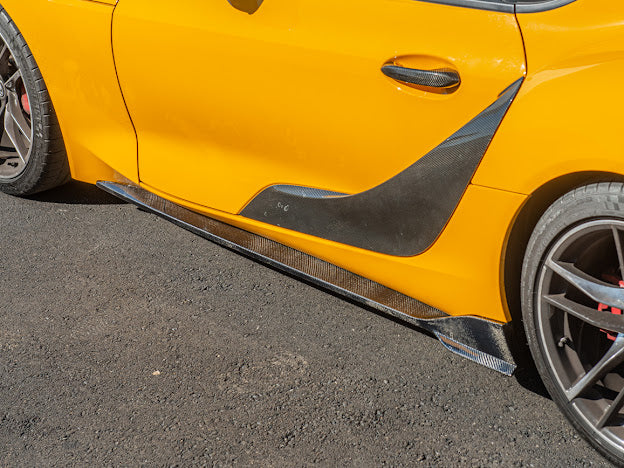 2020-Up Toyota GR Supra A90 A91 | CARBON FIBER Side Skirts Rocker Panels Ground Effects