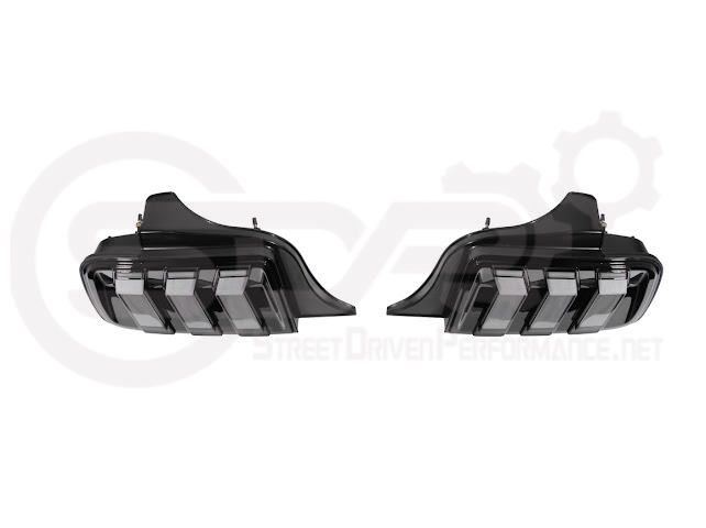 2005-2009 Ford Mustang S197 | S650 EURO Sequential Signal LED SMOKE Rear Taillights Pair
