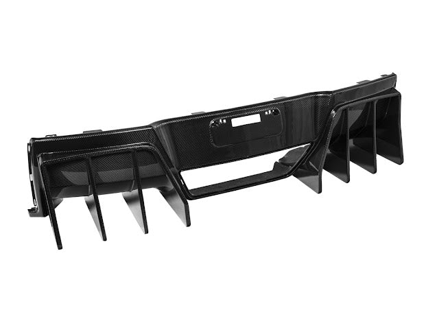 2014-2019 Corvette C7 Performance Track CARBON FIBER Rear Bumper Finned Diffuser