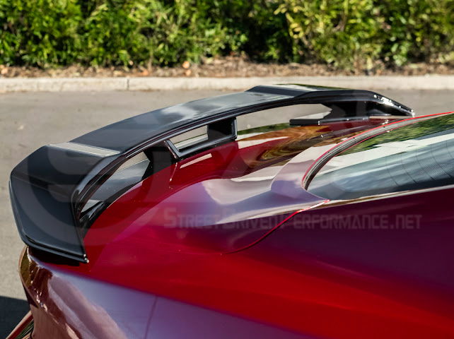 2024-UP FORD MUSTANG | DARKHORSE STYLE GLOSSY BLACK REAR TRUNK LID WING SPOILER