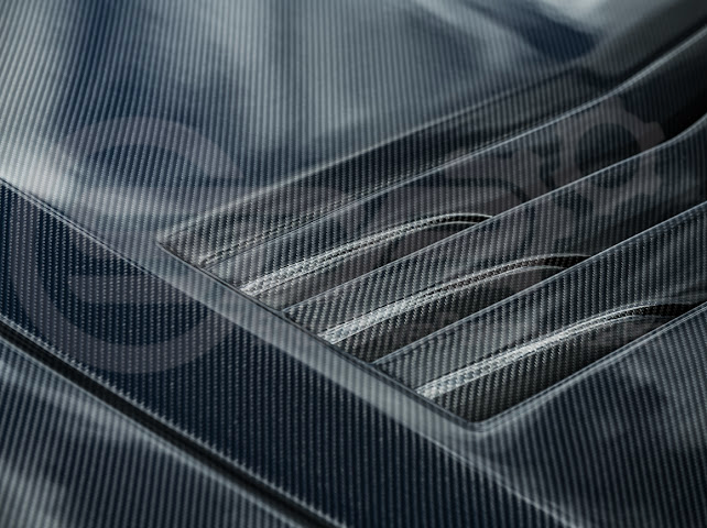 2020-Up Cadillac CT5 / CT5-V / CT5-V Blackwing | “CTS-V, V3” Style CARBON FIBER Front Vented Hood