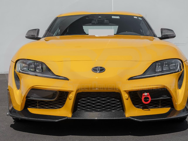 2020-Up Toyota GR Supra A90 A91 | A91 Package CARBON FIBER 3 Piece Front Bumper Lip Splitter Ground Effects