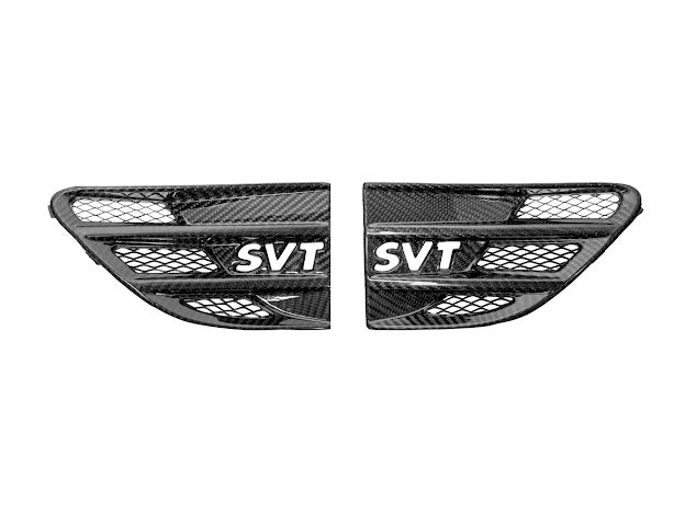 2009-2014 Ford F-150 Raptor SVT | SDP Package Carbon Fiber Side Fender Vents Trim Replacement (Pair)