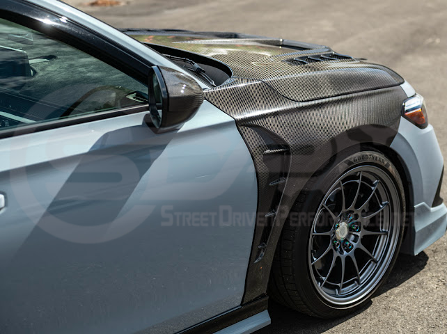 2022-UP HONDA CIVIC | JDM VARIS STYLE FRONT VENTED HOOD