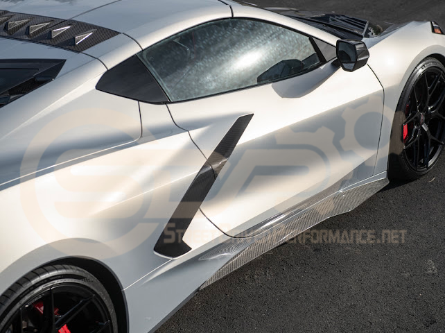 2020+ CHEVROLET CORVETTE C8 STINGRAY | Z06 PACKAGE SIDE SKIRTS ROCKER PANELS GROUND EFFECTS