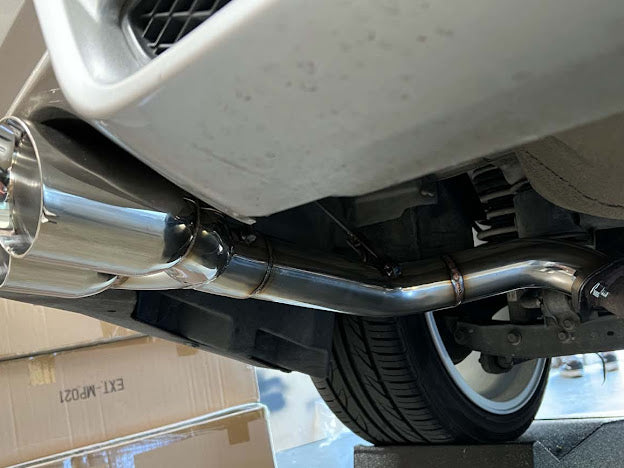2011-2014 SUBARU IMPREZA WRX / STI | MUFFLER DELETE AXLE BACK QUAD EXHAUST (CHROME OR BURNT BLUE TIPS)