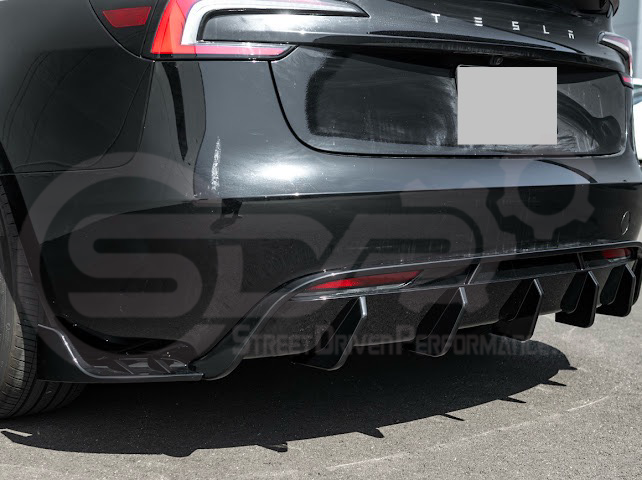 2024-UP TESLA MODEL 3 REAR BUMPER DIFFUSER