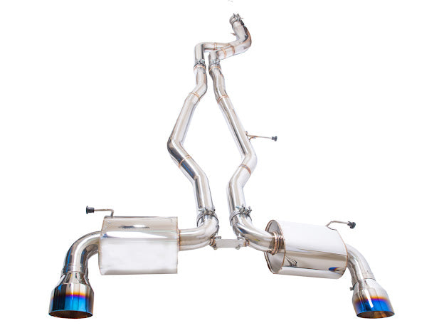 2020-PRESENT TOYOTA GR SUPRA A90 A91 | NON RESONATED CAT BACK EXHAUST WITH BURNT BLUE TIPS