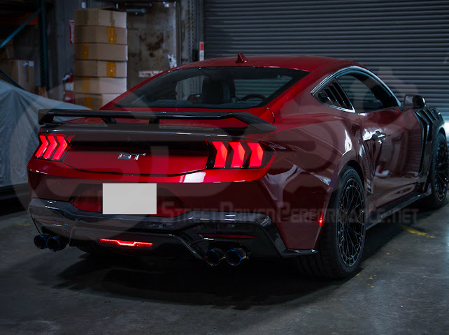 2024-Up Ford Mustang S650 | EURO Style Sequential Signal LED Clear Lenses Rear Taillights Pair