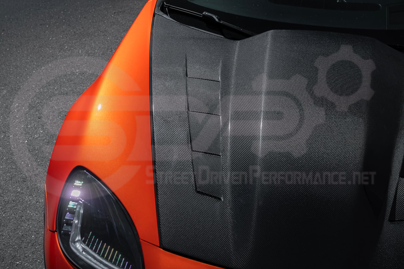2005-2013 CHEVROLET CORVETTE C6 | SDP PERFORMANCE STYLE CARBON FIBER VENTED COWL HOOD