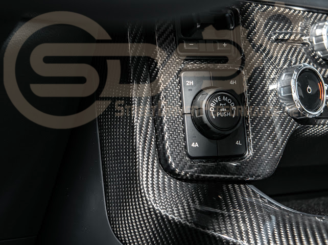 2021-UP FORD F-150 | FACTORY STYLE CARBON FIBER CENTER CONSOLE SIDE PANELS TRIM COVER PAIR