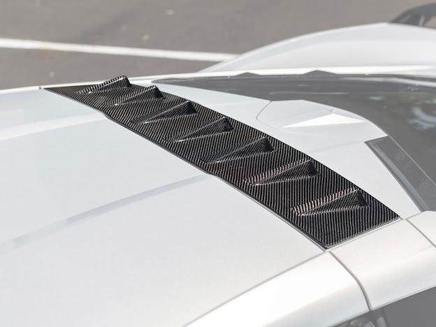2020+ CHEVROLET CORVETTE C8 COUPE | CARBON FIBER REAR ROOF WING SPOILER VORTEX GENERATORS