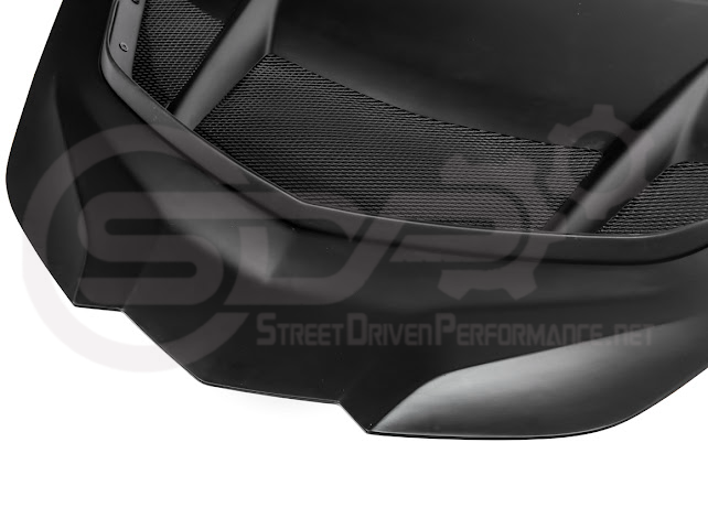 2020-PRESENT CHEVROLET CORVETTE C8 | ZR1 REPLICA STYLE  MATTE BLACK FRONT VENTED HOOD