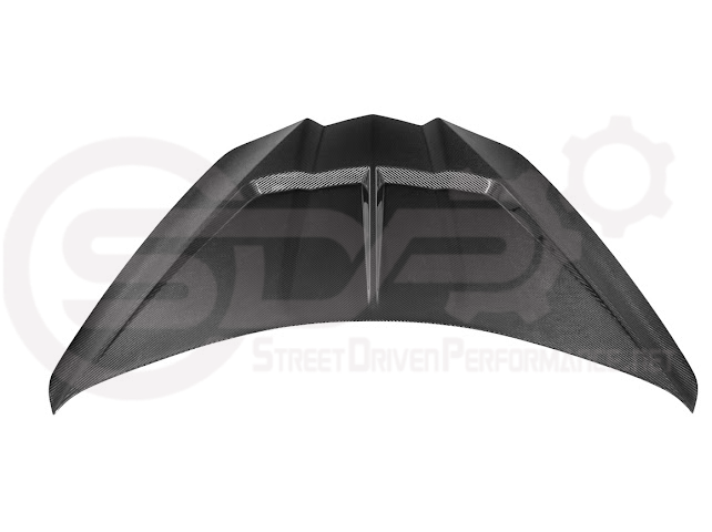 2020-PRESENT CHEVROLET CORVETTE C8 | SDP PERFORMANCE TRACK STYLE DOUBLE SIDED DRY CARBON FIBER FRONT HOOD