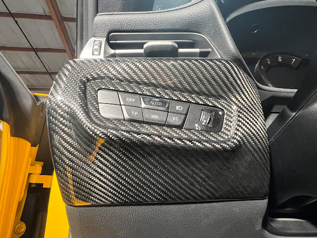 2020-Up Toyota GR Supra A90 A91 | Factory Style CARBON FIBER Headlight Adjustment Switch Button Cover