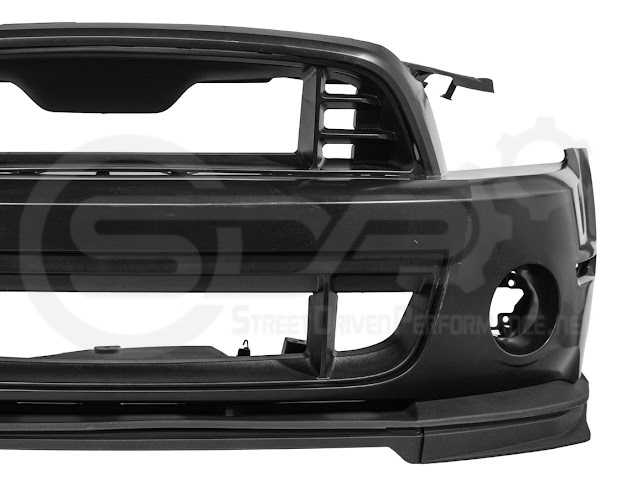 2010-2014 MUSTANG S197 | GT500 STYLE FRONT BUMPER COVER UPPER LOWER GRILLE LIP SPLITTER