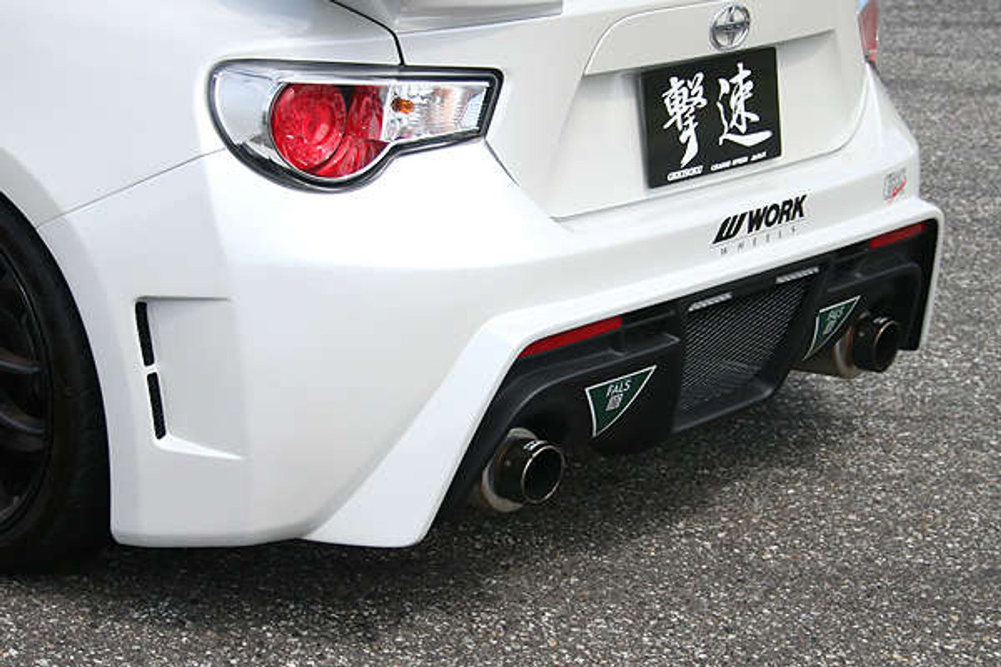 Charge Speed 2013-2016 Scion FR-S FT-86 Type 2 Complete Kit with OEM turn signal on front bumper & LED BACKUP LAMP and REAR REFLECTOR on Rear Bumper