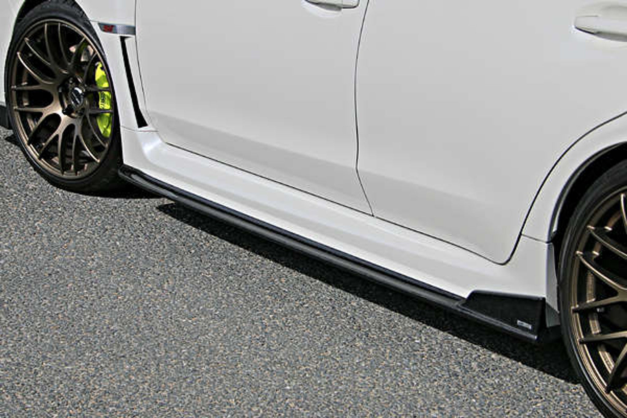 Charge Speed 2018-2021 Subaru WRX STi 4 Doors Sedan VA-D BottomLine Type 1 Carbon Full Lip Kit with Type 2 Side Skirts for STi