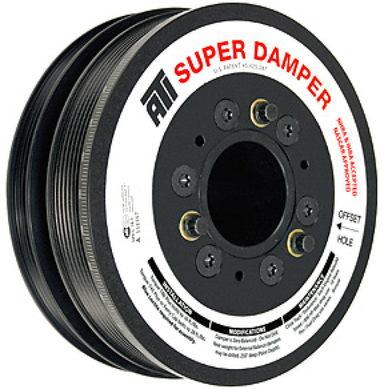 ATI Damper - 7.65in - Alum - 8 Grv - LS7 - Y Body - Gen 5 Z28 - LS3 - OEM Size - No A/C - 2 Ring