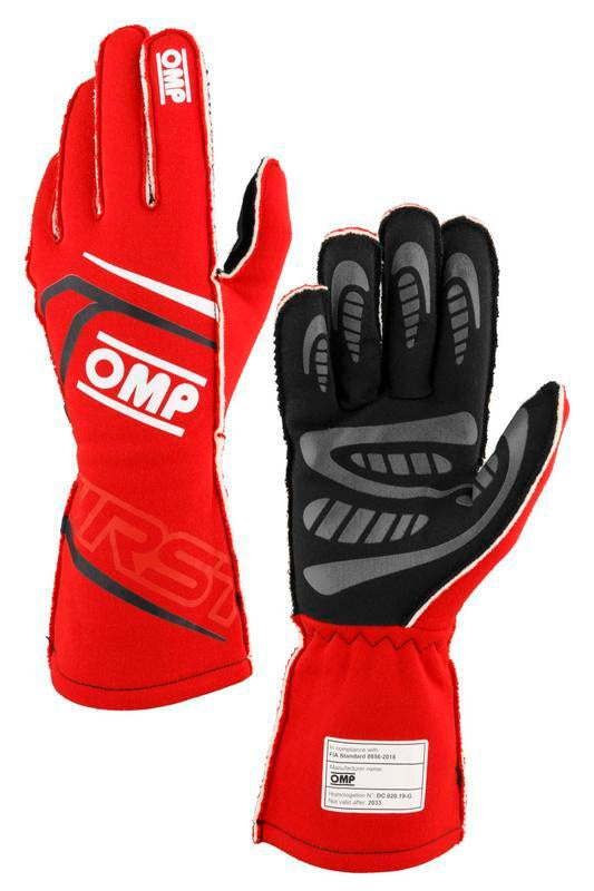 OMP FIRST GLOVES FIA 8856-2018 MY2025 NAVY BLUE / TIFFANY SZ M