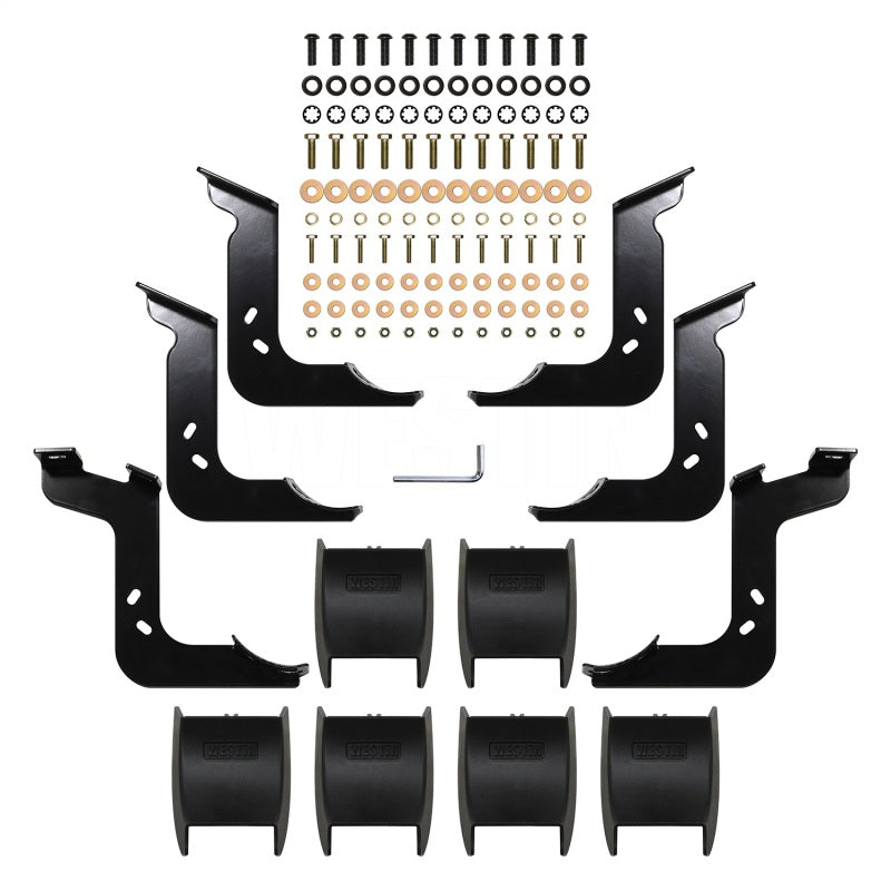 Westin 2022 Toyota Tundra Double Cab PRO TRAXX 4 Oval Nerf Step Bars - Black