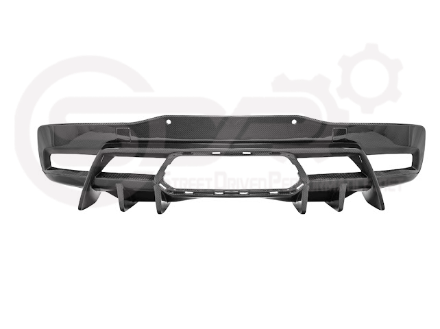 2023-UP CHEVROLET CORVETTE C8 Z06 | SDP PERFORMANCE PACKAGE CARBON FIBER REAR BUMPER FINNED DIFFUSER