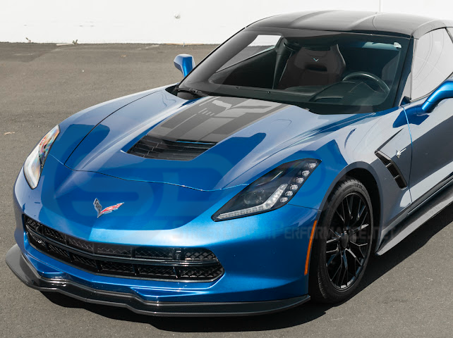 2014-2019 CORVETTE C7 BASE | JAKE SKULL LOGO HOOD VINYL DECAL STRIPE