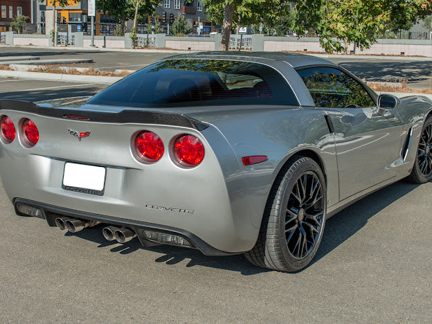 2005-2013 C6 Corvette - Extended ZR1 Style Rear Trunk Lid Spoiler Wing - for all models