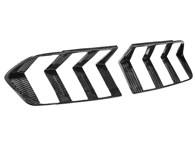 2024-UP FORD MUSTANG S650 | CARBON FIBER REAR TAIL LIGHT TRIM BEZEL COVERS PAIR