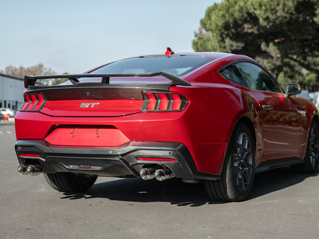 2024-Up Ford Mustang S650 | GT Style CARBON FIBER Rear Bumper Diffuser