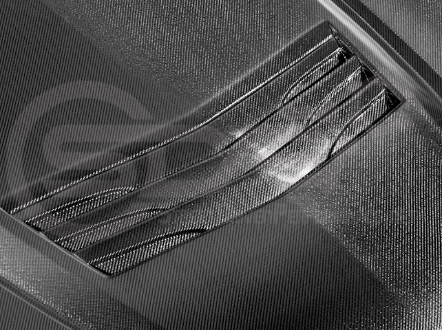 2020-Up Cadillac CT5 / CT5-V / CT5-V Blackwing | “CTS-V, V3” Style CARBON FIBER Front Vented Hood