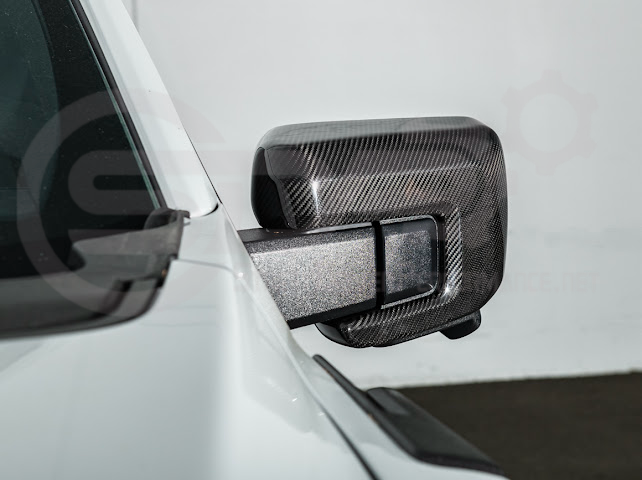 2022-UP FORD F-150 LIGHTNING | FACTORY STYLE CARBON FIBER SIDE MIRROR CAP COVERS (PAIR)