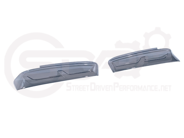 2016-2018 CHEVROLET CAMARO | SMOKE TINTED REAR TAIL LIGHT TRIM BEZEL COVER PAIR