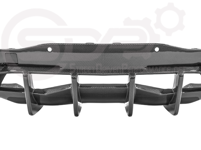 2020-UP CORVETTE C8 | CARBON FIBER REAR BUMPER DIFFUSER QUAD EXIT