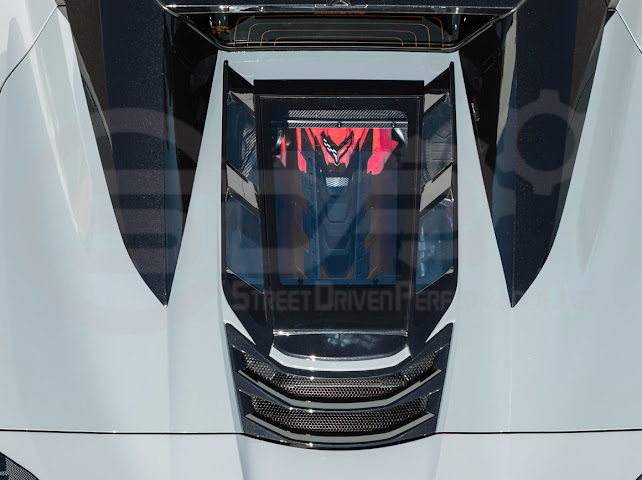 2020-UP CORVETTE C8 CONVERTIBLE | REAR HATCH UPPER HTC TONNEAU WINDOW INSERTS