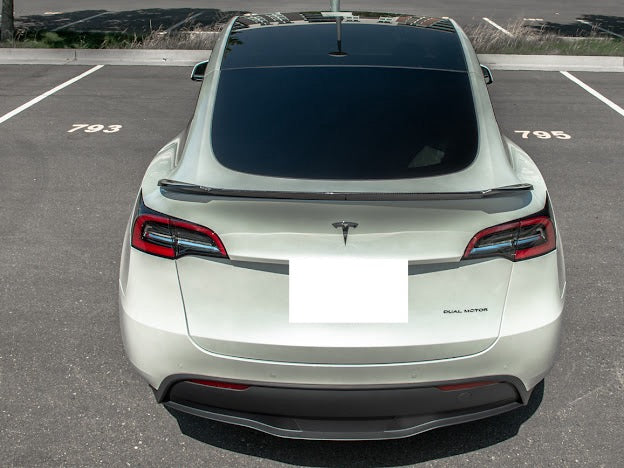 2020-UP TESLA MODEL Y CARBON FIBER REAR TRUNK LID SPOILER WING