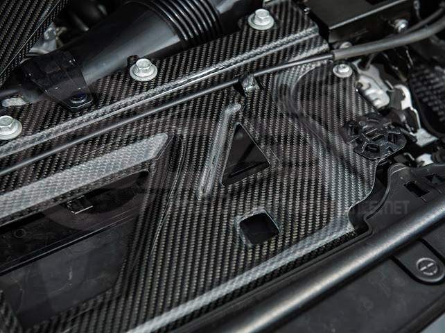 2021+ BMW G87 G80 G82 M2 M3 M4 | DRY CARBON FIBER WATER TANK RADIATING PLATE COVER TRIM