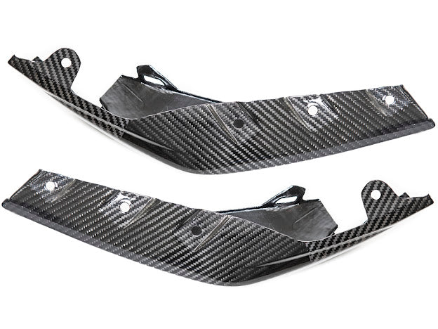 2021-UP BMW G82 / G83 M4 | M-PERFORMANCE STYLE CARBON FIBER FRONT SIDE LIP SPLITTER GROUND EFFECTS