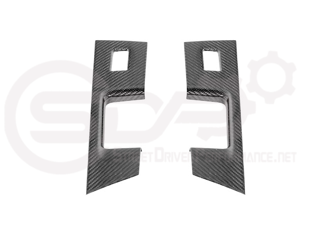 2021-UP FORD F-150 | FACTORY STYLE CARBON FIBER REAR DOOR SWITCH PANEL TRIM COVER
