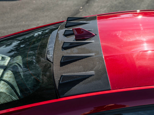 2024+ FORD MUSTANG S650 COUPE |   CARBON FIBER REAR ROOF WING SPOILER