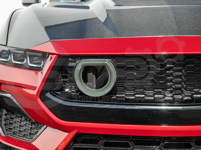 2024-UP FORD MUSTANG ECOBOOST & GT | GTV STYLE FRONT UPPER GRILLE LED AIR INTAKES