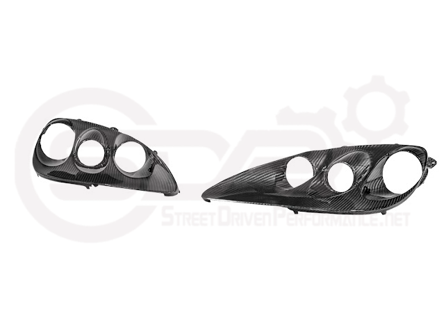 2005-2013 CHEVROLET CORVETTE C6 | FACTORY OEM STYLE CARBON FIBER  HEADLIGHTS HOUSING REPLACEMENT