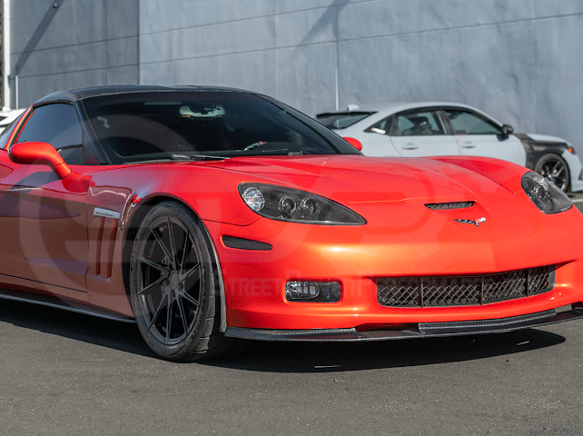 2005-2013 CHEVROLET CORVETTE C6 | FACTORY OEM STYLE CARBON FIBER  HEADLIGHTS HOUSING REPLACEMENT